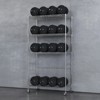 4 Tier Utility Storage Shelves, 800 Lbs Heavy Duty Metal Shelving Unit with Wheels, Adjustable Shelves, Rolling Storage Racks for Garage, Warehouse - 4 of 4