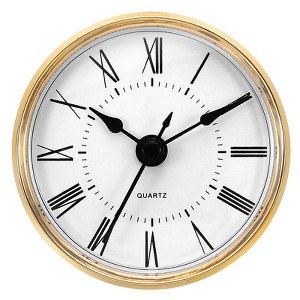 Unique Bargains Quartz Movement Silent Miniature Decorative Clock Insert - 1 of 4