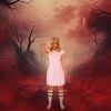 Stranger Things Eleven Short Sleeve Adult Costume Dress - Pink - 3 of 4