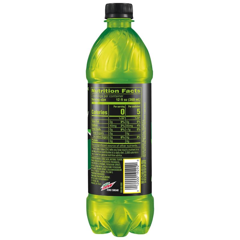Mountain Dew Zero Sugar - 6pk/16.9 fl oz Bottles, 3 of 4