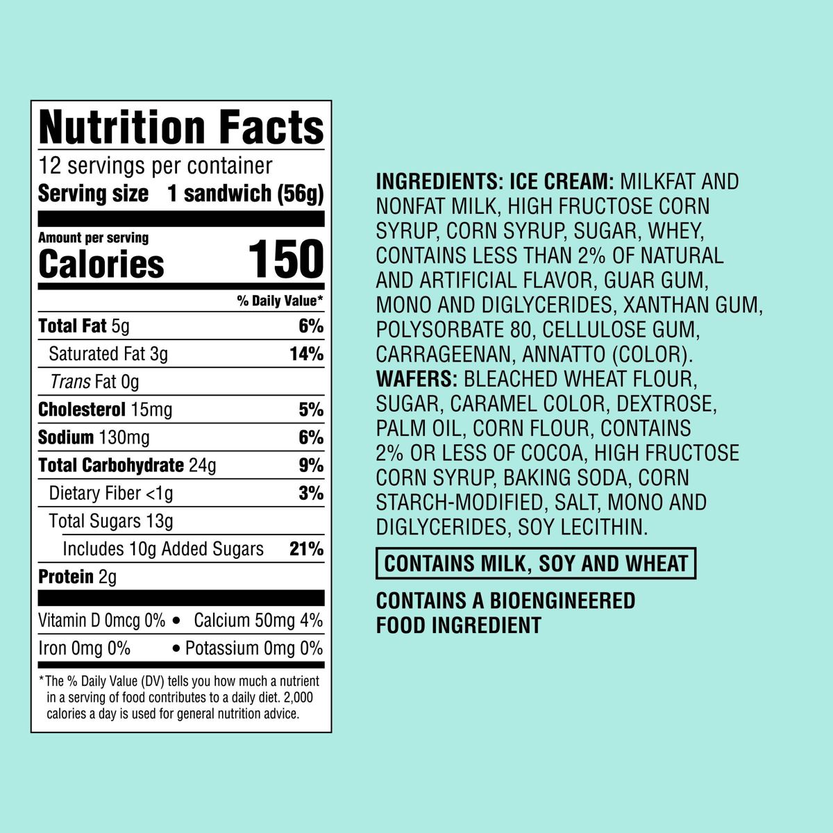 Vanilla Ice Cream Sandwiches - 12pk/42 fl oz - Favorite Day™ - thumbnail 4