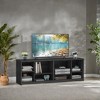TV Stand for TVs up to 75 Inches, Entertainment Center with Storage Shelves, TV Console TableTV Cabinet for Living Room, Bedroom, Ash Black - 2 of 4
