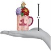 Old World Christmas Glass Blown Ornament for Christmas Tree, Best Mom Mug - 4 of 4