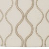Springcrest Set of 2 Drum Lamp Shades Off-White Embroidered Medium 16" Top x 16" Bottom x 11" High Spider Harp and Finial Fitting - 2 of 4