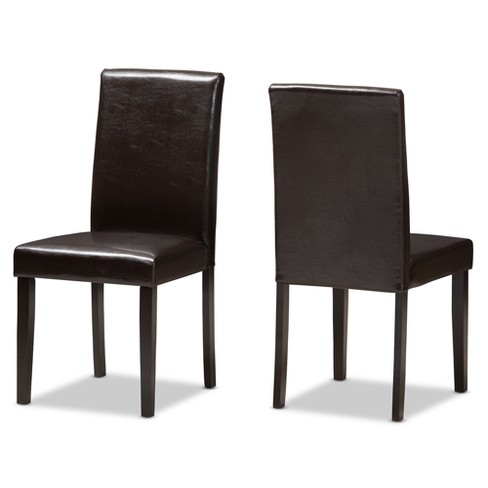 Target leather cheap dining chair