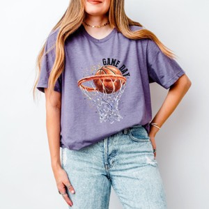 Simply Sage Market Basketball Game Day Hoop Short Sleeve Tee - 1 of 4