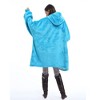 Catalonia Woman Wearable Blanket Hoodie Oversized Sweatshirt, Warm Fleece Pullover Adult Blanket, Cozy Birthday Gift for Woman Wife - 3 of 4