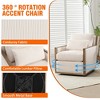 MOONMISS 360 Degree Corduroy Swivel Barrel Chair,Leisure Arm Chair for Nursery,Hotel,Bedroom,Office,Lounge - 2 of 4