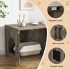 Large Double Room Cat House Cabinet, Hidden Litter Box Furniture - 3 of 4