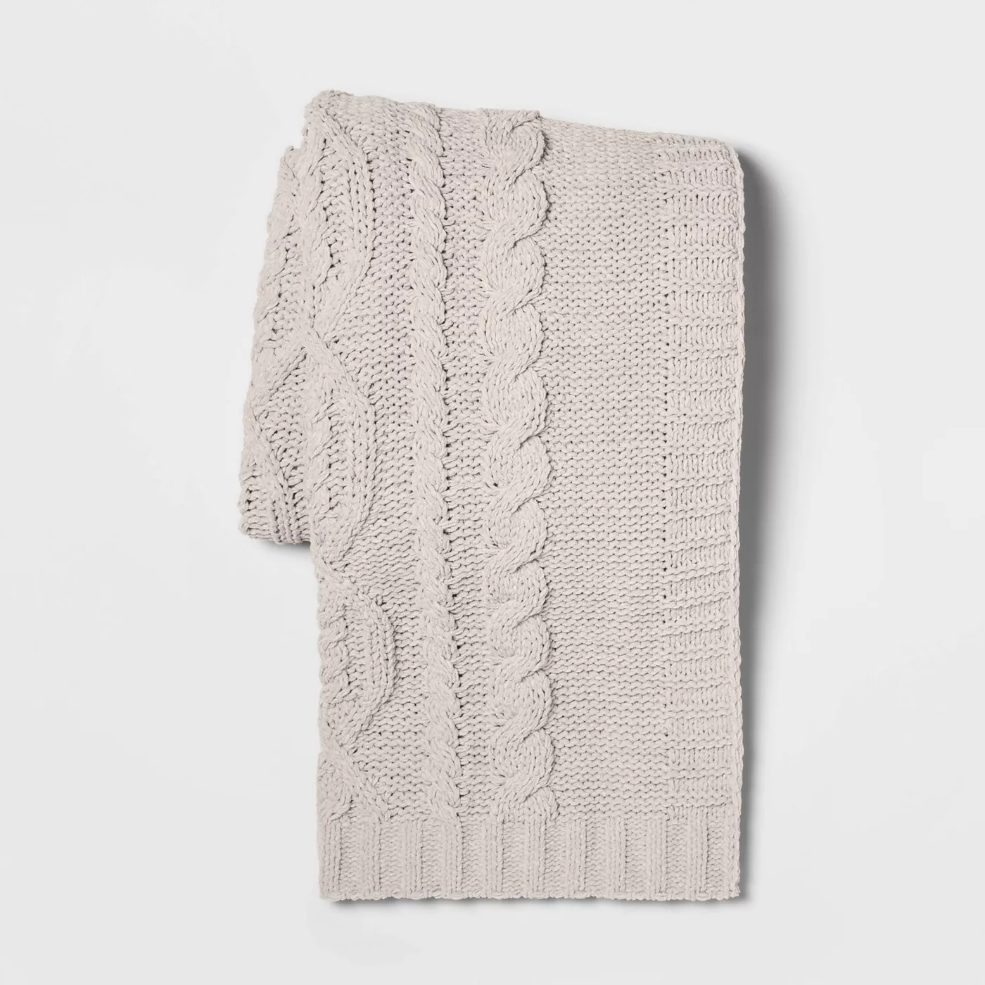 Cable Knit Chenille Throw Blanket - Threshold™ - image 1 of 8