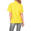 LA LEELA Womens Summer's Casual Blouse Shirt Blouses Short Sleeve Button Up Dress Tops Tee Shirts Coverup Hawaiian Dresses for Women - 4 of 4