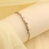 SOHI Women's Ivory White The Corazon Bolo Bracelet - 2 of 4