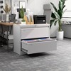 AOBABO 2 Drawer Wide Lateral File Cabinet with Lock, Suitable for Home Office School Hanging Files Letter/Legal/F4/A4 Size,Required-Assembly - 2 of 4