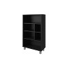 Vynxaria Modern 6-Shelf Bookcase Black, Scratch-Resistant Melamine Coating, Easy to Clean, for Books/Decor - 3 of 4