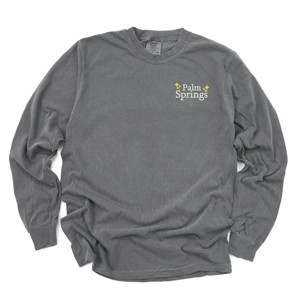 Simply Sage Market Embroidered Palm Springs Stars Garment Dyed Long Sleeve - 1 of 4