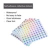 Unique Bargains Office Home Warehouse Self-Adhesive Reflective Sticker 10 Sheets - 3 of 4