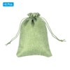 Unique Bargains Cotton Linen Bank Coin Change Bag with Drawstring 6 Pcs - 3 of 4