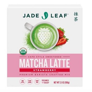 Jade Leaf Matcha Organic Cafe Style Strawberry Flavored Matcha Latte Mix - 3.5oz - 1 of 4