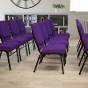 Emma and Oliver 18.5"W Church/Reception Guest Chair with Book Rack - 2 of 4