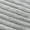 Knightsbridge Stylish And Comfortable All Season Traditional Racetrack Design Cotton Bath Rug, Silver - 4 of 4