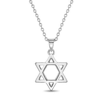 Girls' Star of David Sterling Silver Necklace - In Season Jewelry
