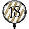 18th Birthday Decorations Kit Black/Gold