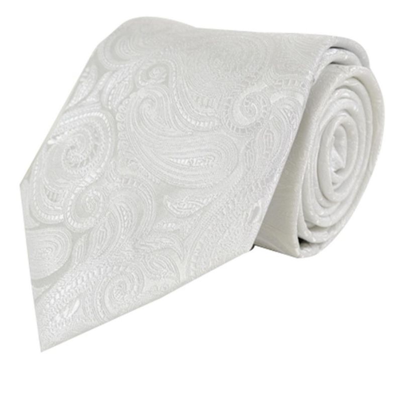 Men's Paisley Microfiber Woven Wedding Neckties, 1 of 5