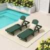 WestinTrends Dylan Classic Adirondack Poly Reclining Chaise Lounge (Set of 2pcs) - 2 of 4