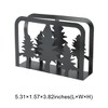 Unique Bargains Napkin Holder Hand Wash Only Christmas Tree Napkin Holder Iron 5.31"x1.57"x3.82" 1 Pc - 3 of 4