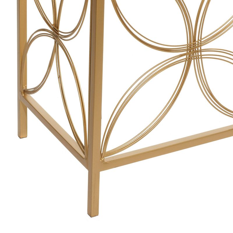 Contemporary Metal Console Table Gold - Olivia &#38; May, 5 of 18