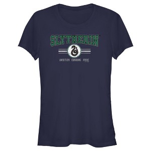 Junior's Women Harry Potter Distressed Slytherin Traits T-Shirt - 1 of 4