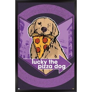 Trends International Marvel Hawkeye - Lucky (Pizza Dog) Graphic Framed Wall Poster Prints - 1 of 4