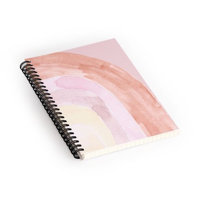 Hello Twiggs Abrstract Watercolor Rainbow Spiral Notebook - Deny Designs