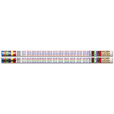 Musgrave Pencil Company Multiplication Tables Motivational Pencils, Pack of 144