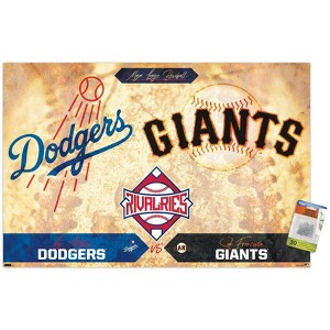 Trends International MLB Rivalries - Los Angeles Dodgers vs San Francisco Giants Unframed Wall Poster Prints - 1 of 4