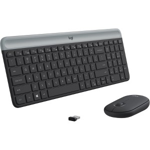 Logitech MK470 Slim Wireless Keyboard and Mouse Combo, Graphite 920-009437 - 1 of 4