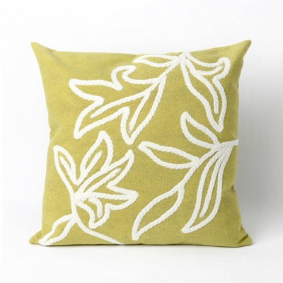 20"x20" Oversize Windsor Indoor/Outdoor Square Throw Pillow Lime - Liora Manne