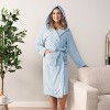 PAVILIA Women Robe with Hood, Fleece Plush Soft Long Hooded Robe, Fluffy Fuzzy Cozy Warm Bathrobe Shower Spa House - 4 of 4
