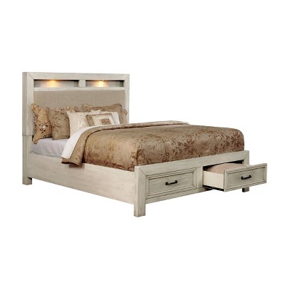 California King Veda Upholstered Bed White - HOMES: Inside + Out