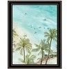 HomeRoots SURFING FROM AFAR Black Framed Print Wall Art - 4 of 4