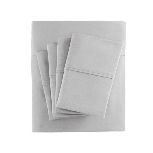 Split King 7pc 800 Thread Count Cotton Blend Sheet Set Gray : Target