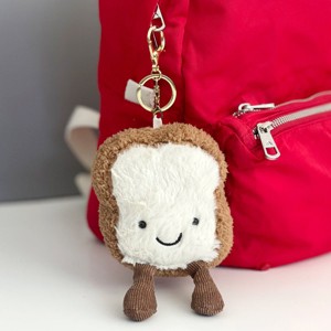 Wrapables Cute Plush Keychain Keyring Pendant Charm for Bag, Toast - 1 of 4