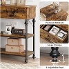 Small Entryway Console Table with 3 Drawers, Narrow Sofa Table with Storage Shelves for Living Room, Hallway, Bedroom - 4 of 4