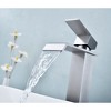 ALEXOUN  Waterfall Spout Bathroom Faucet,Single Handle Bathroom Vanity Sink Faucet - 2 of 4