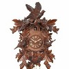 One Day Hand Carved Cuckoo Clock – 16 Inch Height – Maple Leaves and Bird Details By River City Clocks - 2 of 3