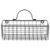 Asst Black Wire Wall Basket Set/2 - 3 of 4