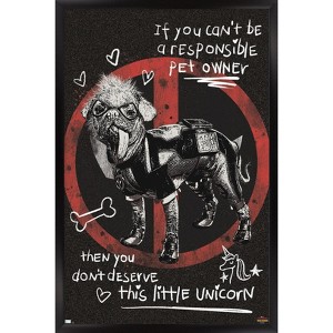 Trends International Marvel Deadpool & Wolverine - Little Unicorn Framed Wall Poster Prints - 1 of 4