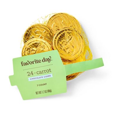 Easter Bunny Chocolate Candy Coins - 1.7oz/7ct - Favorite Day™