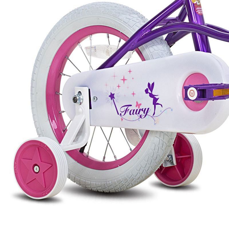 Joystar Fairy Kids Beginner Bike with Removable Training Wheels and White Handlebar Basket for Ages 2 to 4, 5 of 7