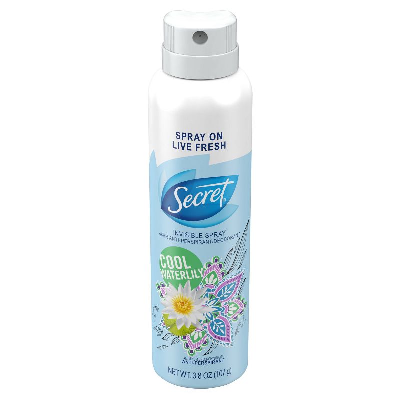 Women&#39;s Secret Invisible Spray Antiperspirant &#38; Deodorant Waterlilly &#8211; 3.8oz, 5 of 6